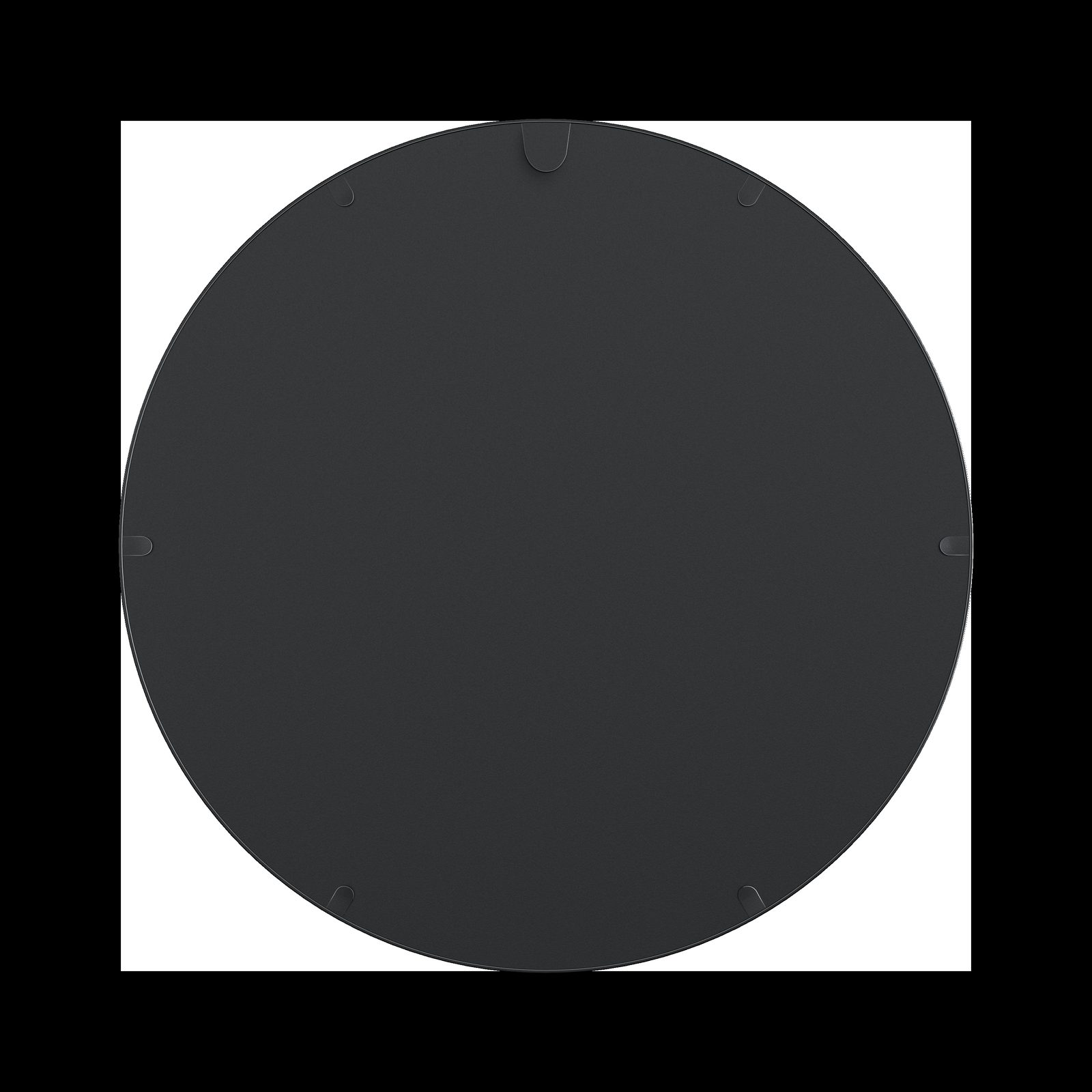 Round mirror back and mounting points