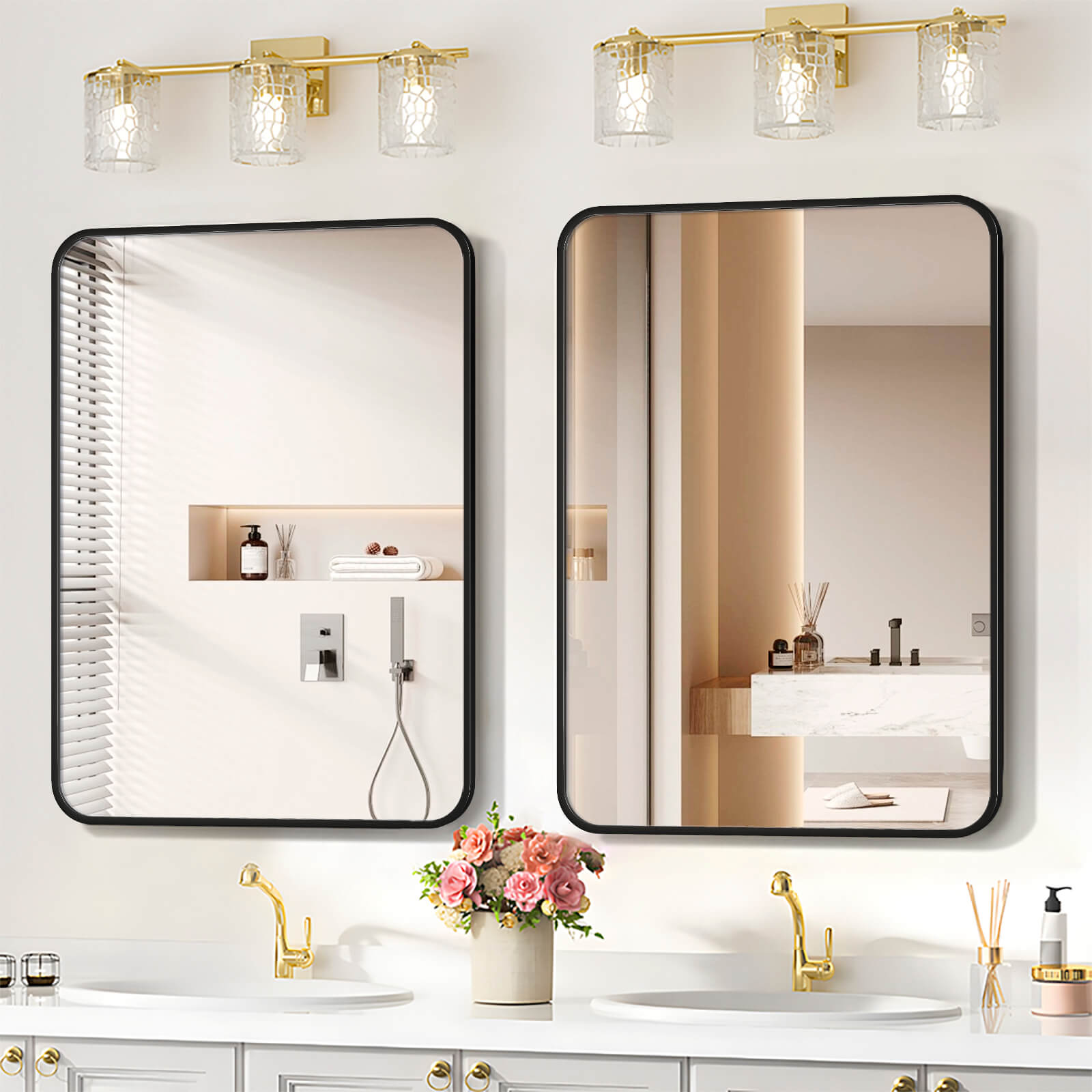 Rectangular 2-Pack Mirrors