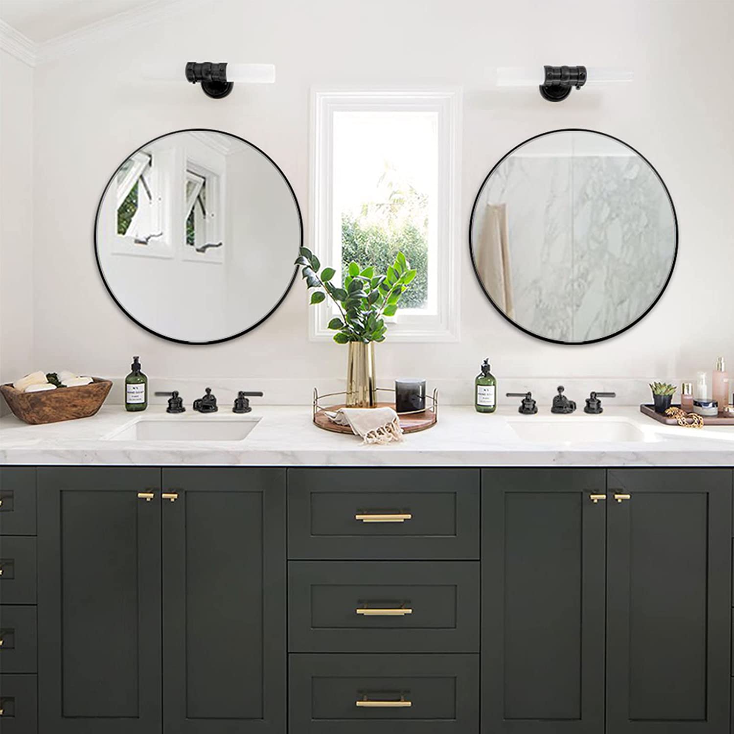 2-Pack Bathroom Mirror Set